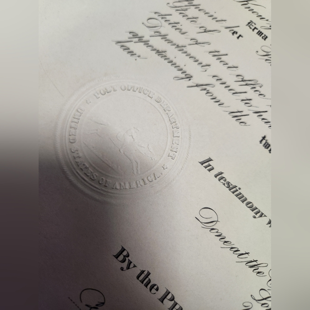 Authentic certificate 1954 - Picture 4 of 10
